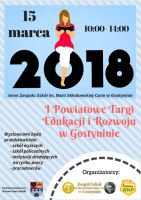 Plakat - I Powiatowe Targi Edukacji i Rozwoju w Gostyninie