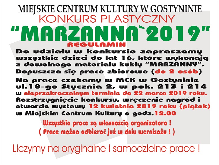 Konkurs "Marzanna"
