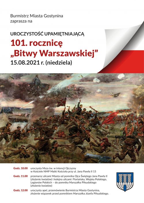 101. rocznica "Bitwy Warszawskiej" - plakat