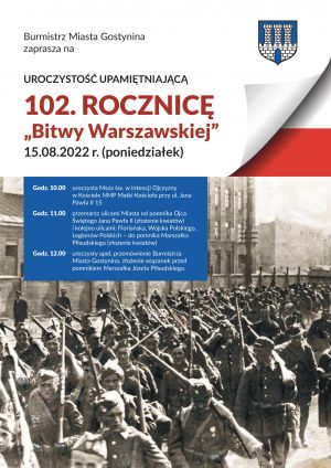 Zaproszenie na 102. rocznicę upamiętniającą Bitwę Warszawską