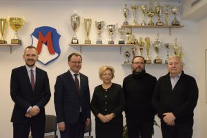 Wiceminister Sportu Arkadiusz Czartoryski wizytował dziś zmodernizowany obiekt MOSiR w Gostyninie
