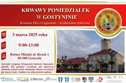 03.03.2025, Krwiobus przed Ratuszem Miejskim, ul. Rynek 1