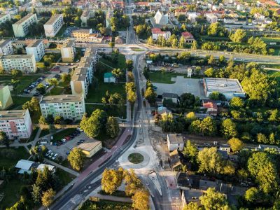 budowa rond - fot. dronin gostynin