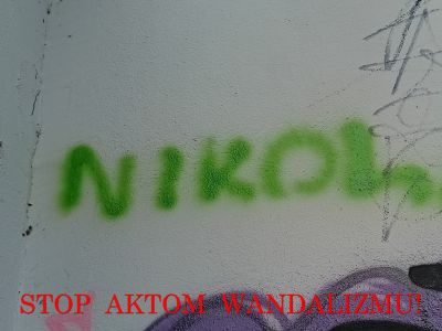 Stop aktom wandalizmu! - zdjęcia Wojciech Godlewski