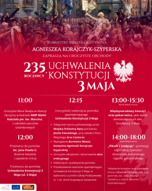 235. rocznica uchwalenia Konstytucji 3 Maja