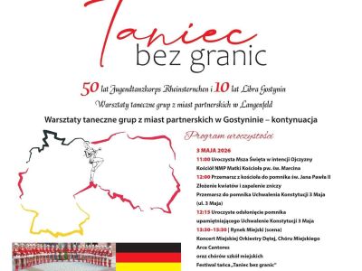 MAŻORETKI LIBRA GOSTYNIN ZREALIZOWAŁY PROJEKT „TANIEC BEZ GRNIC. 50 lat Jugendtanzkorps Rheinsternchen i 10 lat Libra...