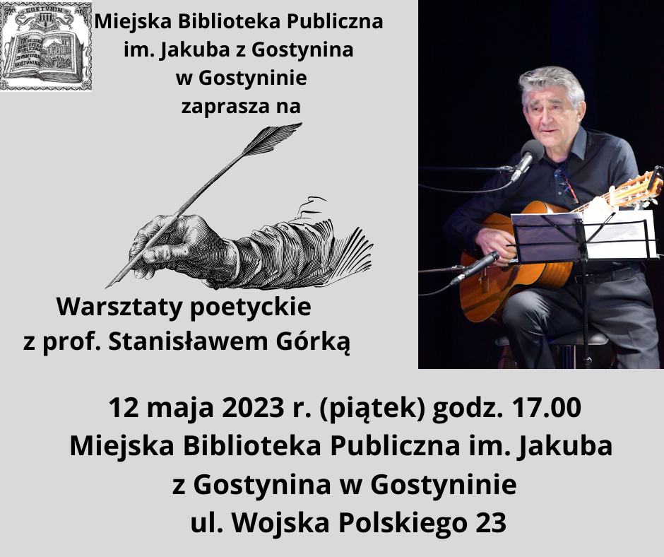 Warsztaty poetyckie z prof. Stanisławem Górką
