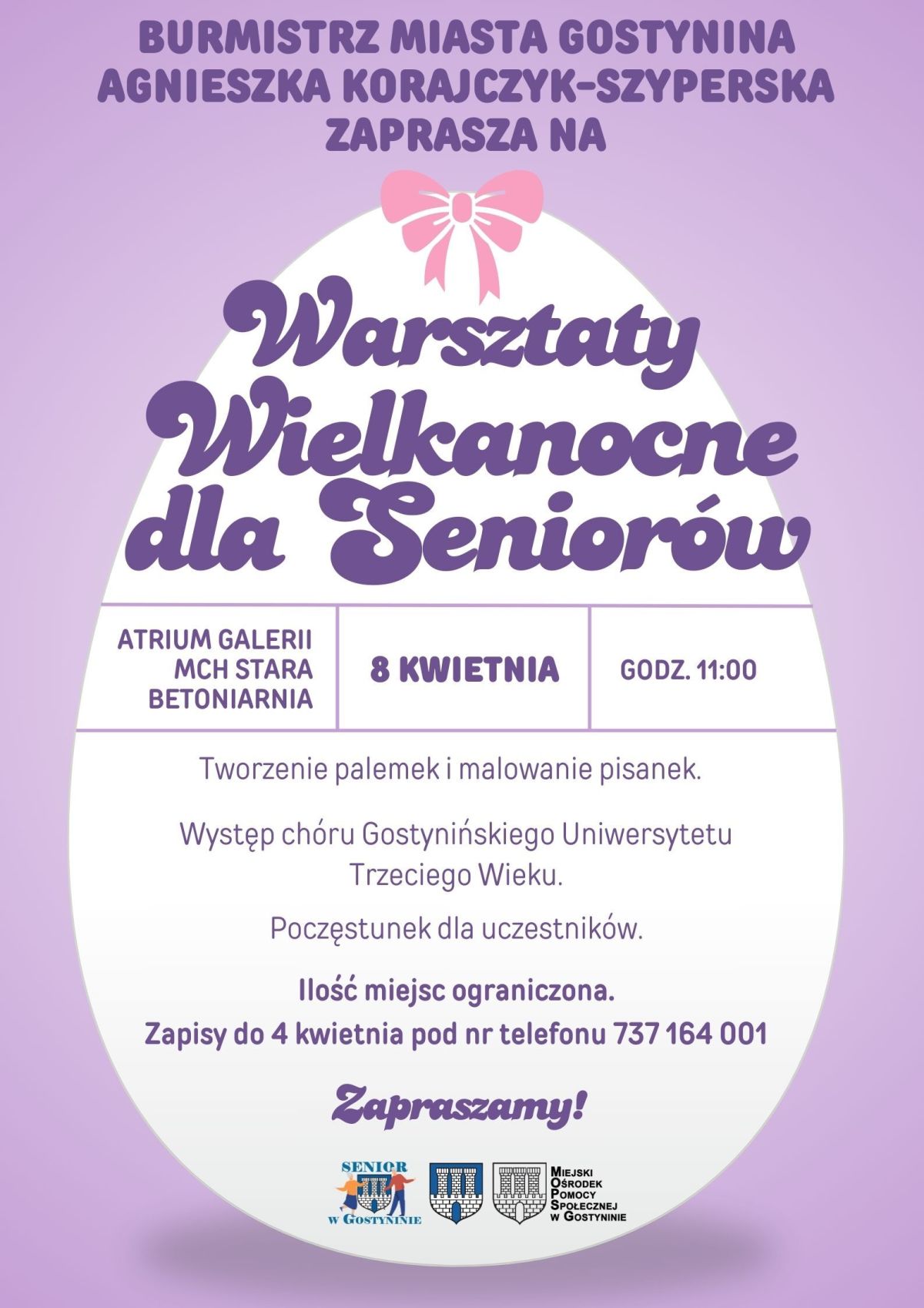 Warsztaty Wielkanocne dla Seniorów