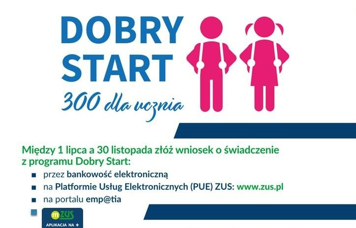 Dobry Start razem z ZUS – wnioski od 1 lipca 2025 r.