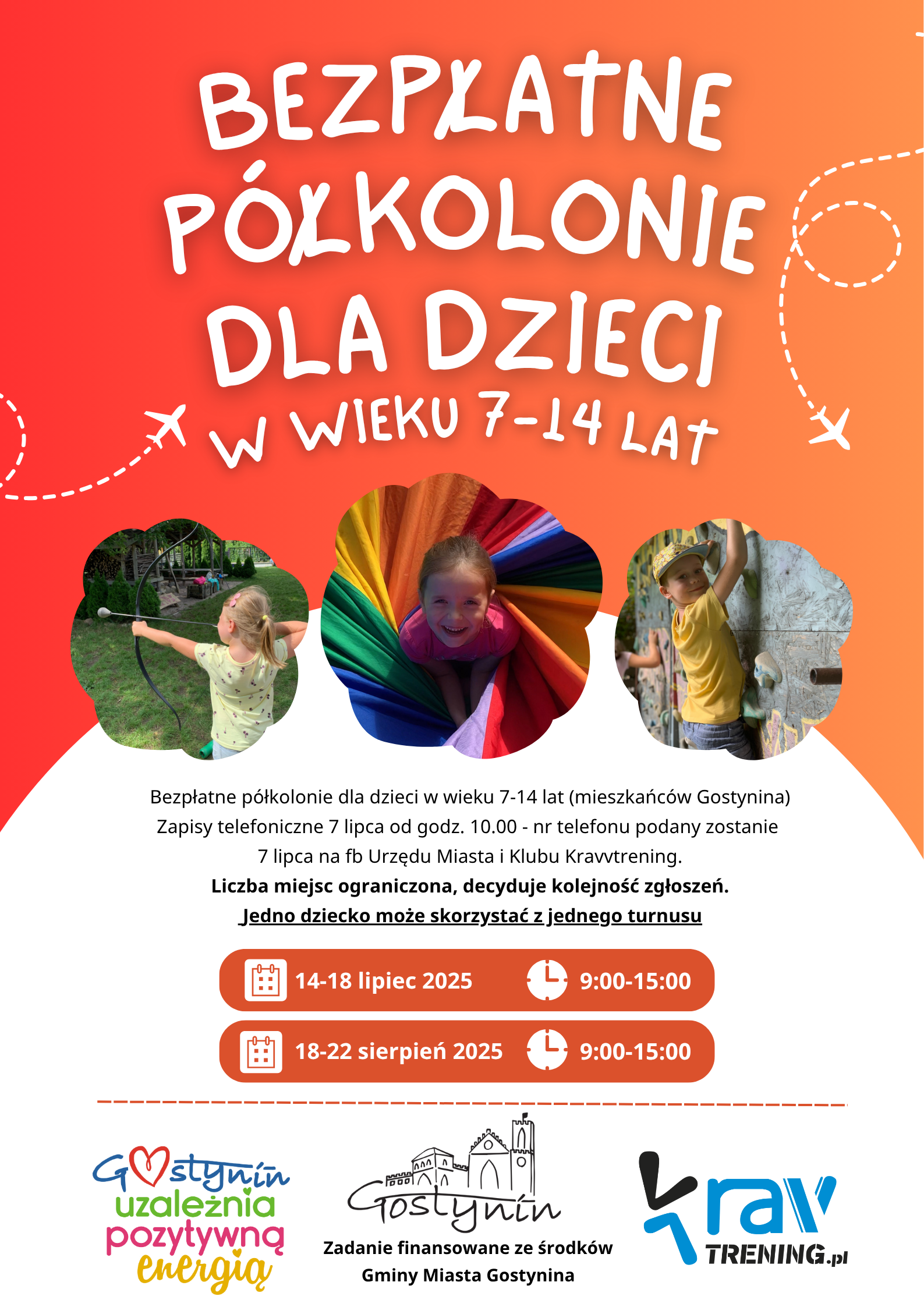 Bezpłatne półkolonie letnie dla dzieci z Gostynina