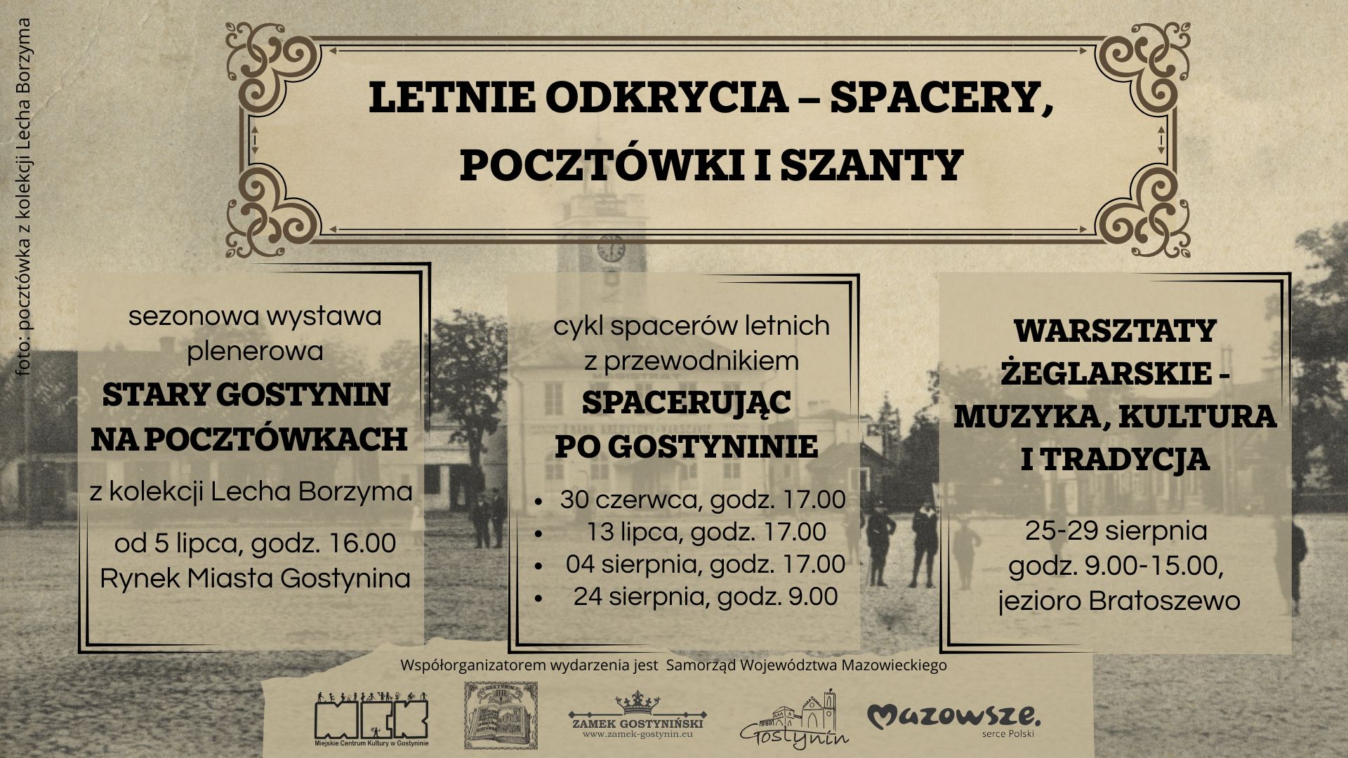 Letnie odkrycia – spacery, pocztówki i szanty