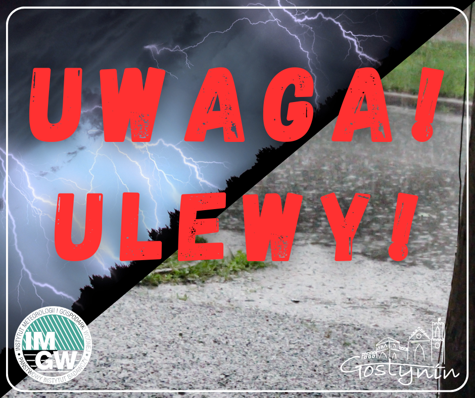 Ulewne deszcze i burze!