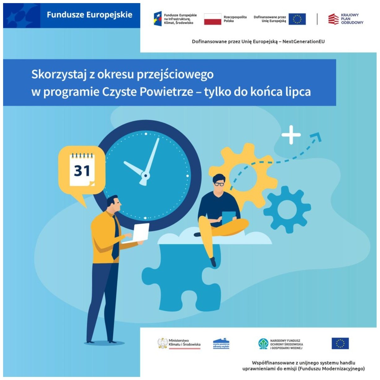 Kończy się okres przejściowy w programie Czyste Powietrze