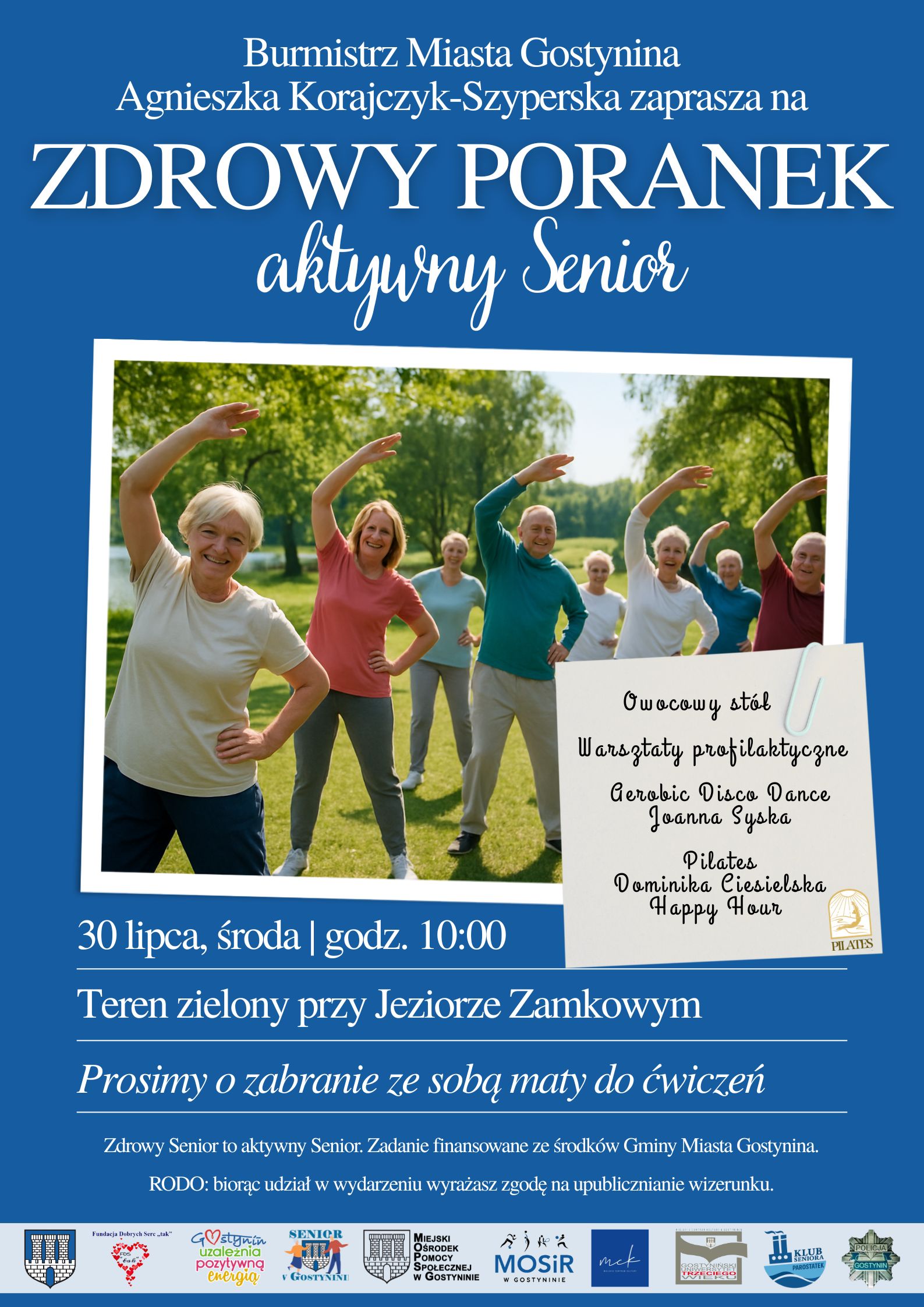 ZDROWY PORANEK, zapraszamy Seniorów