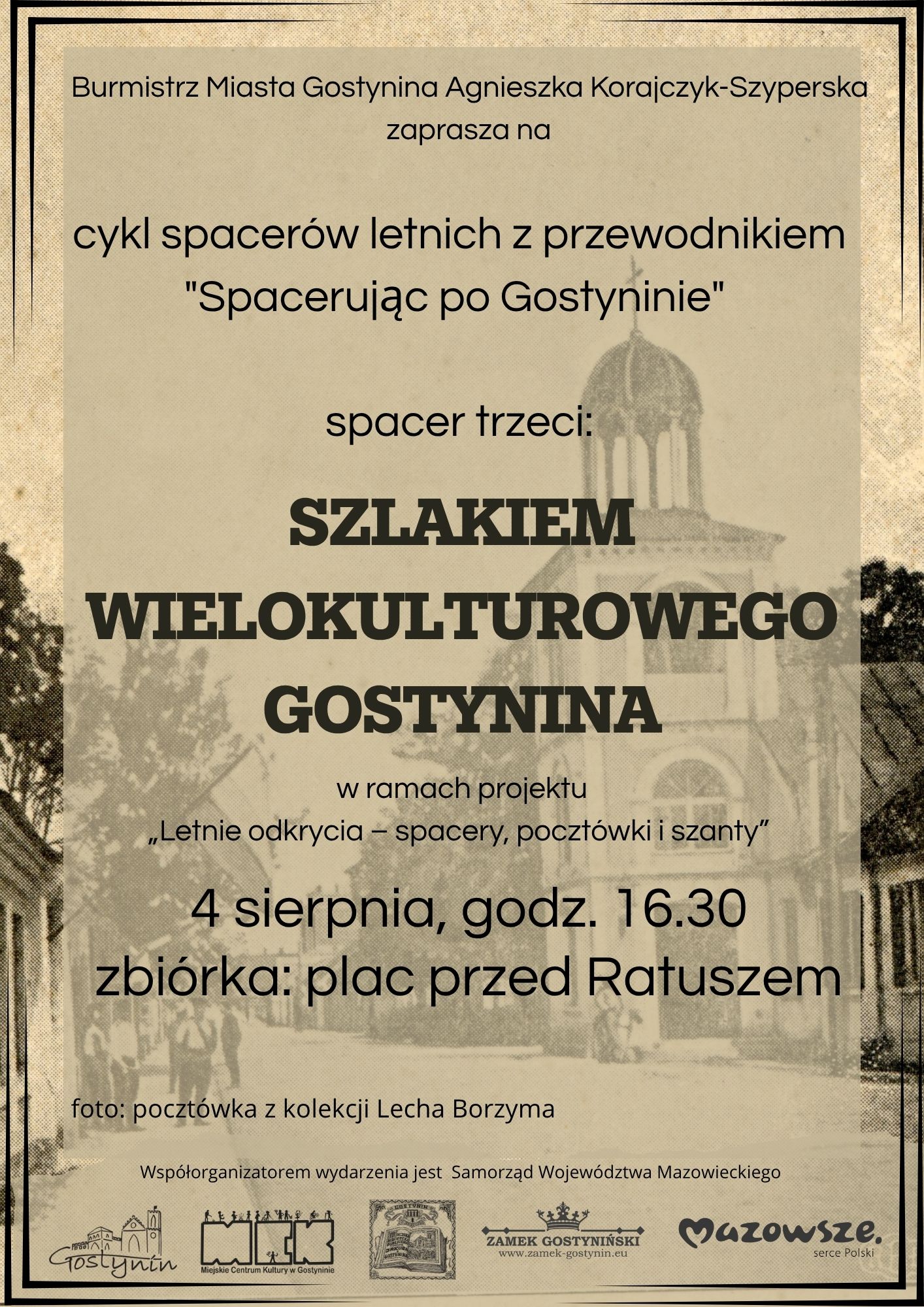 Zaproszenie na spacer szlakiem wielokulturowego Gostynina – odkryj bogactwo lokalnej historii