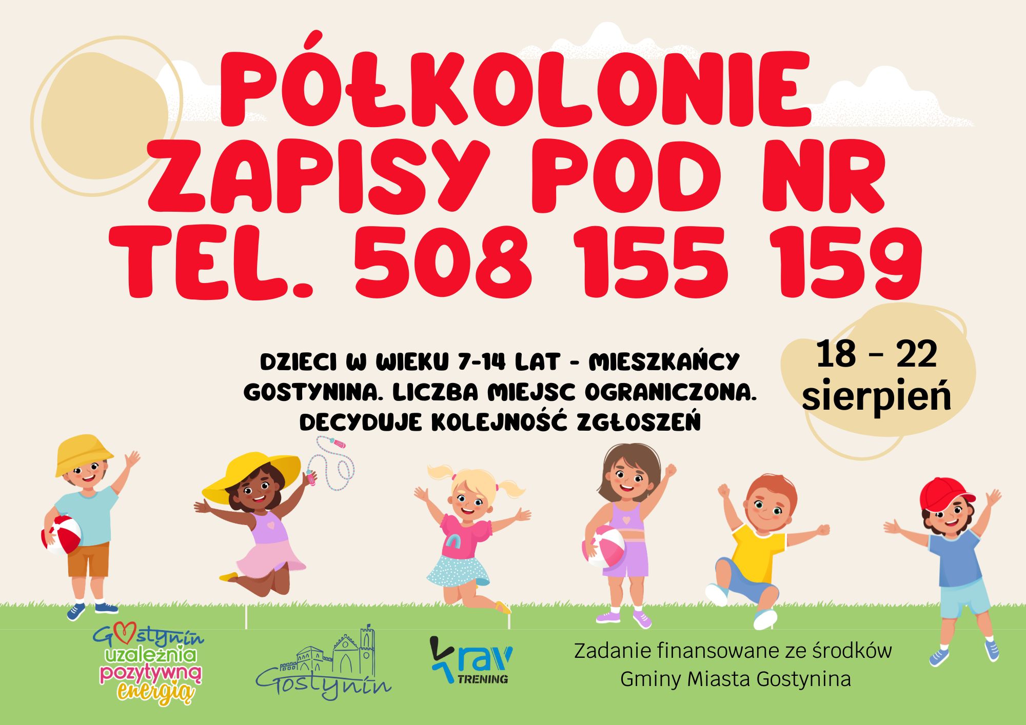 Zapisy na półkolonie - nr telefonu