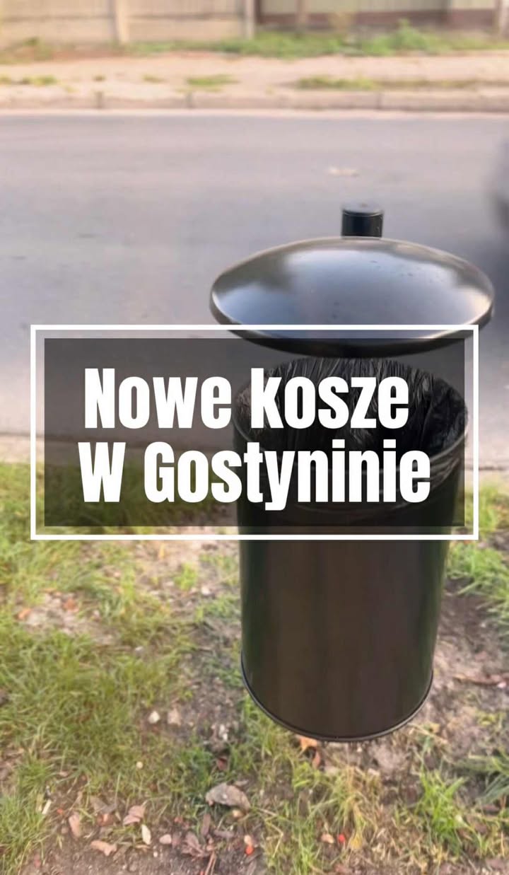 Nowe kosze w Gostyninie