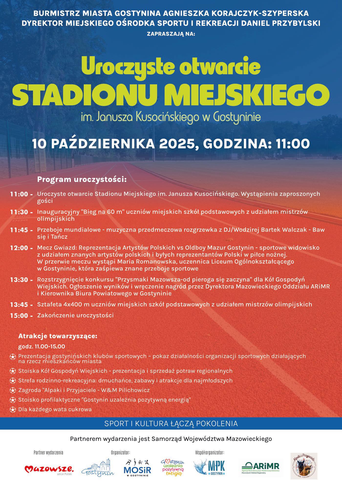 Wielkie Sportowe Święto w Gostyninie! Otwarcie Stadionu MOSiR!