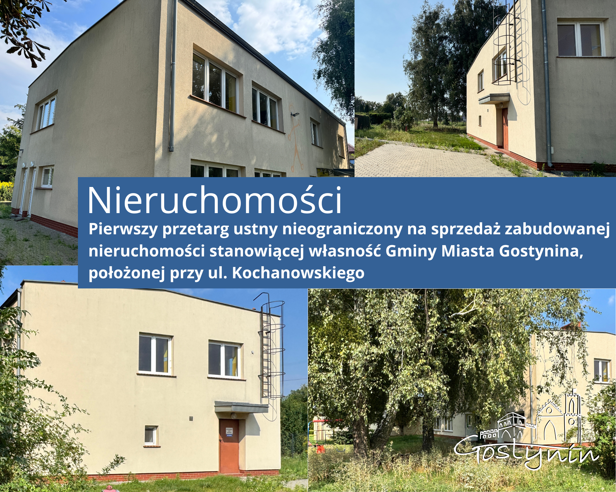 Ogłoszenie - ul. Kochanowskiego (nieruchomość)