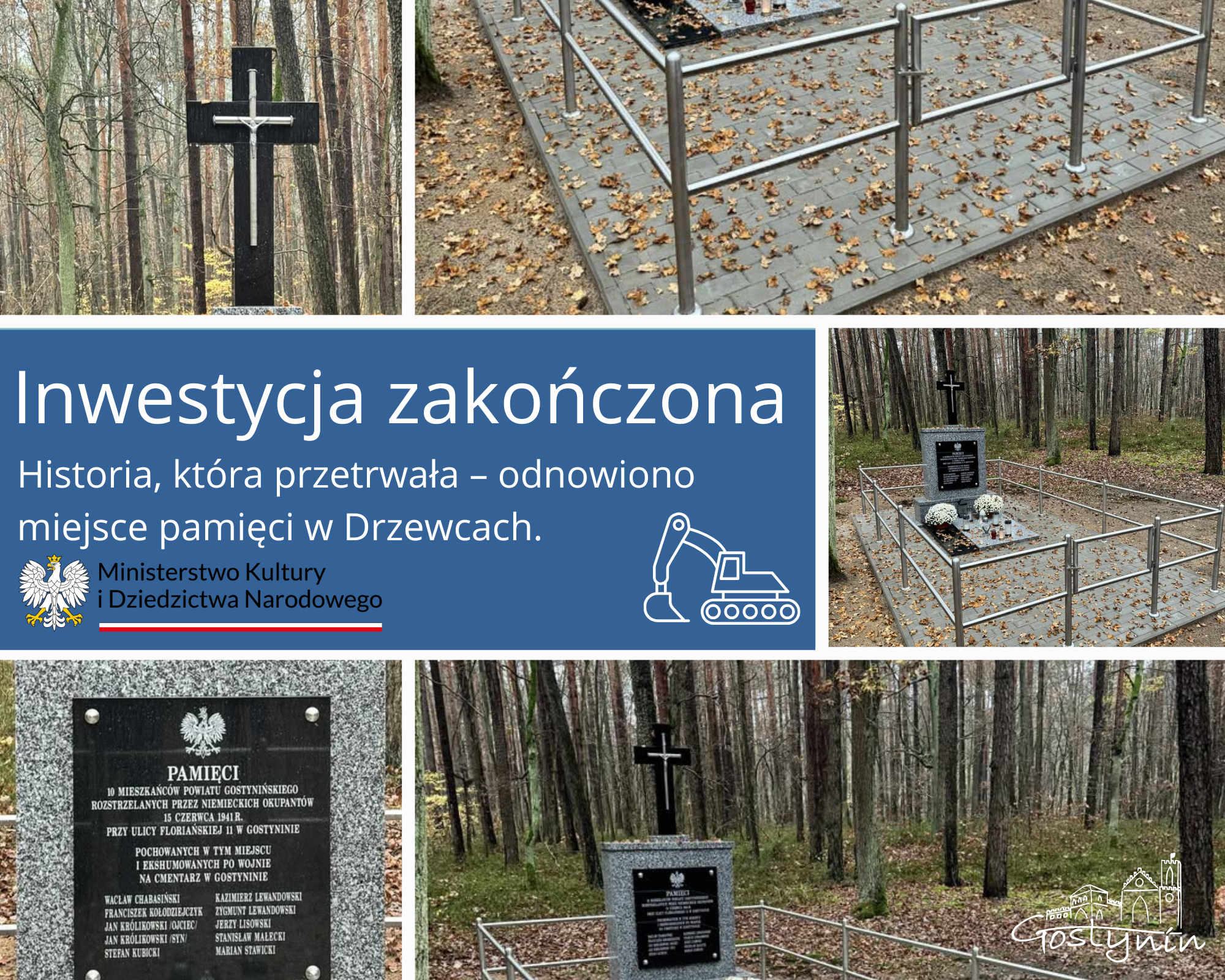 Historia, która przetrwała – odnowiono miejsce pamięci w Drzewcach.