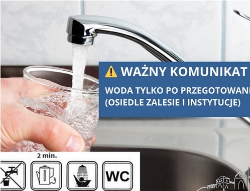 Komunukat Państwowego Powiatowego Inspektora Sanitarnego w Gostyninie w sprawie jakości wody przeznaczonej do spożycia