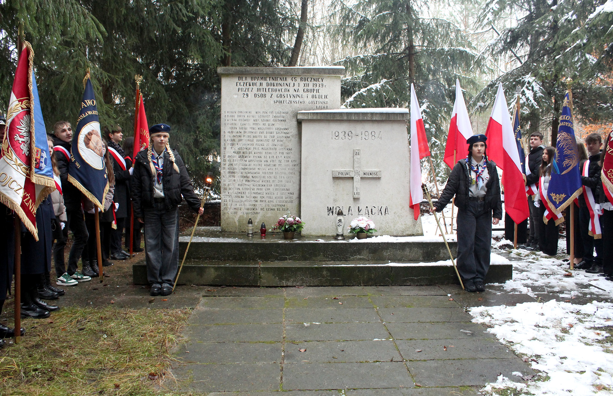 Wola Łącka. W hołdzie pomordowanym przez Niemców