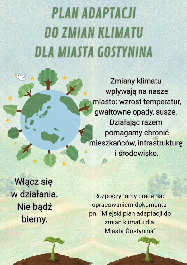 Gostynin przygotowuje Miejski Plan Adaptacji do zmian klimatu