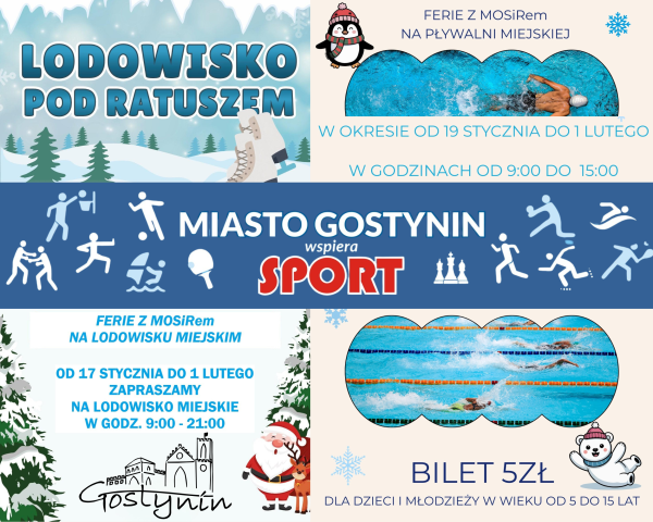 Spędź ferie na sportowo w Gostyninie!