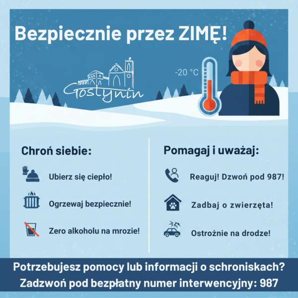 Mroźna aura? Zadbaj o bezpieczeństwo swoje i innych!