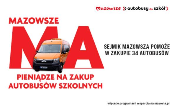 Nowy autobus szkolny dla Gostynina: miasto z dofinansowaniem od Sejmiku