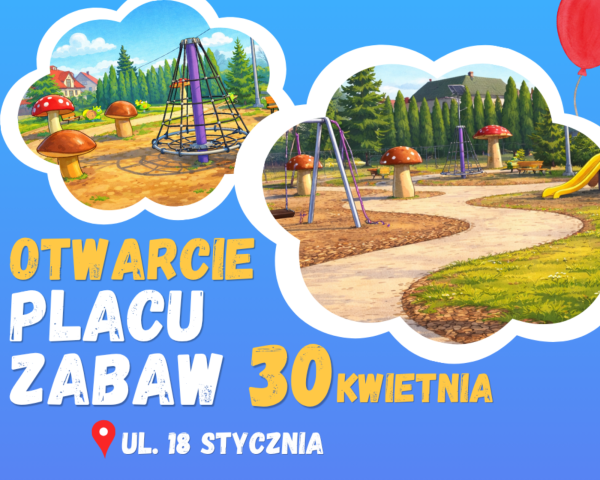 Oficjalne otwarcie nowego placu zabaw przy ul. 18 Stycznia