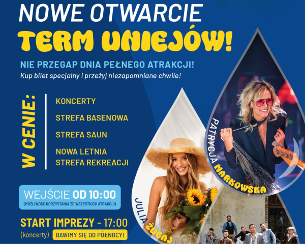 Termy Uniejów świętują 18. urodziny!  NOWE OTWARCIE TERM UNIEJÓW JUŻ 16 MAJA 2026