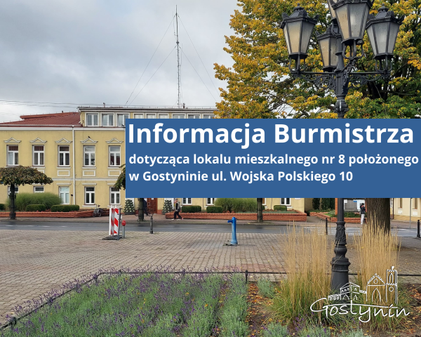 Informacja Burmistrza - lokal przy ul.  Wojska Polskiego