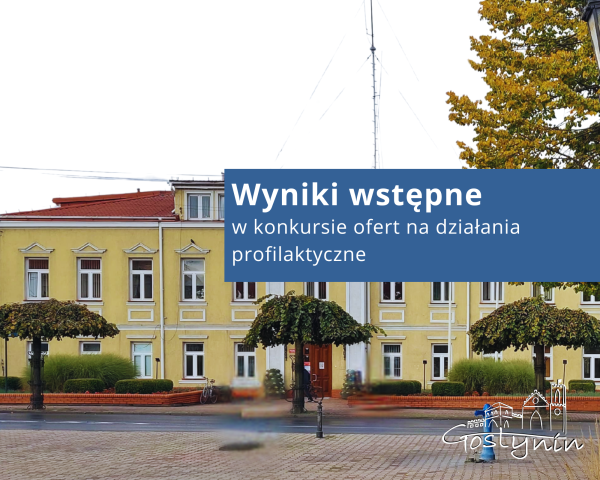 Wyniki wstępne w konkursie ofert na działania profilaktyczne