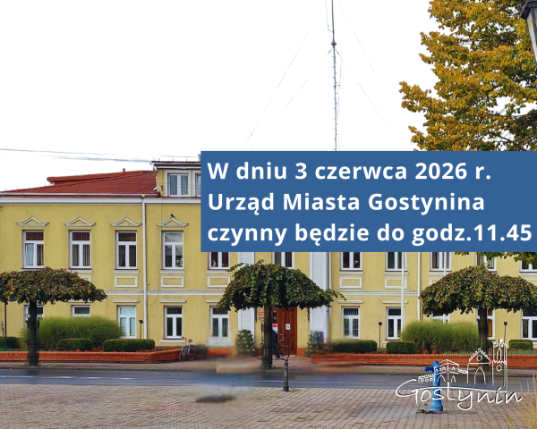 Godziny pracy Urzędu 3 czerwca 2026r.