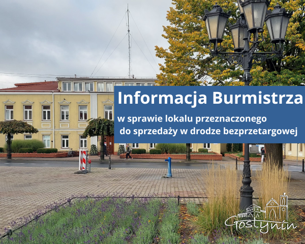 Informacja o lokalu przeznaczonym do sprzedaży