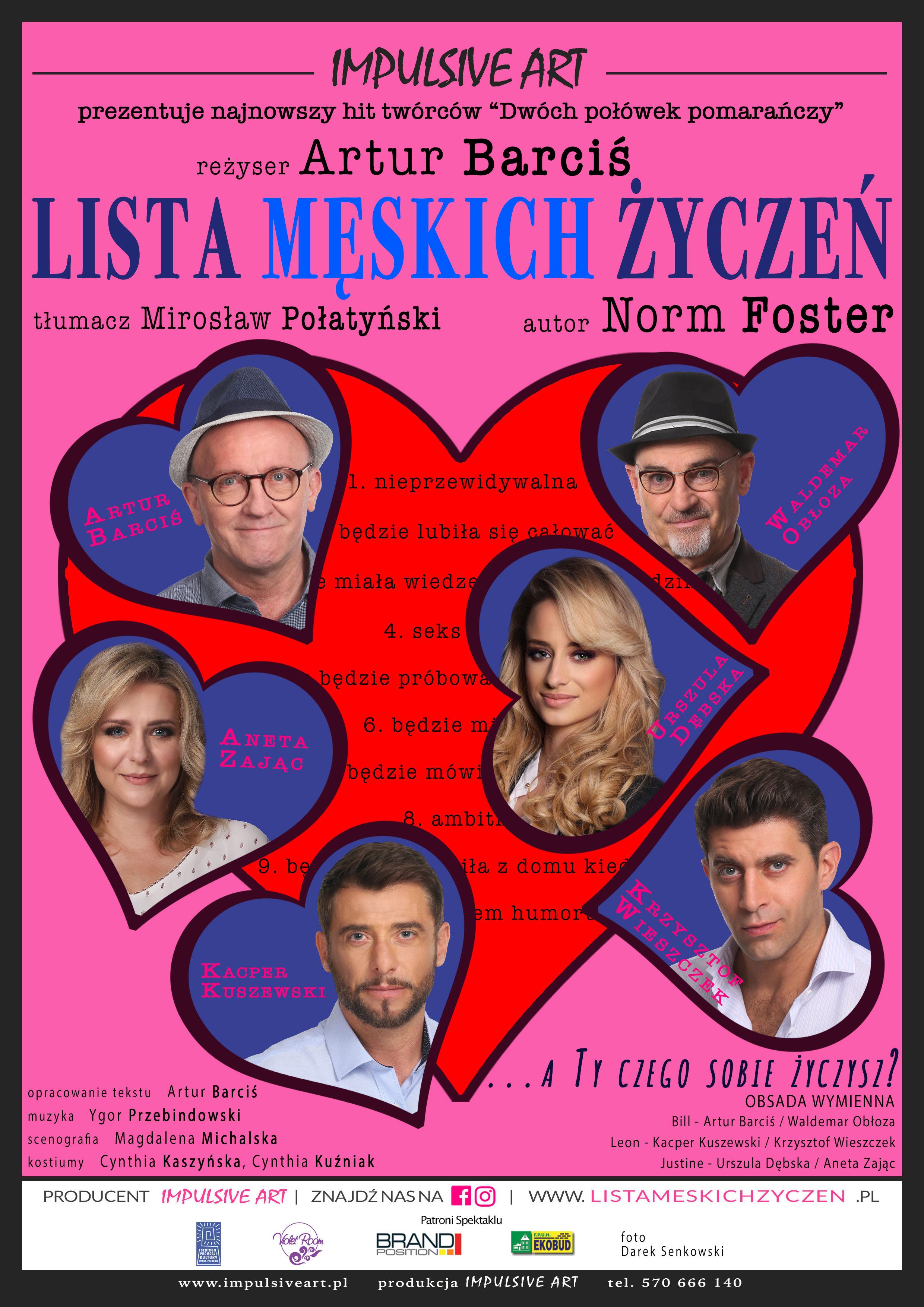 Komedia dla dorosłych w MCK - LISTA MĘSKICH ŻYCZEŃ